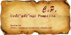 Czégényi Pompilla névjegykártya